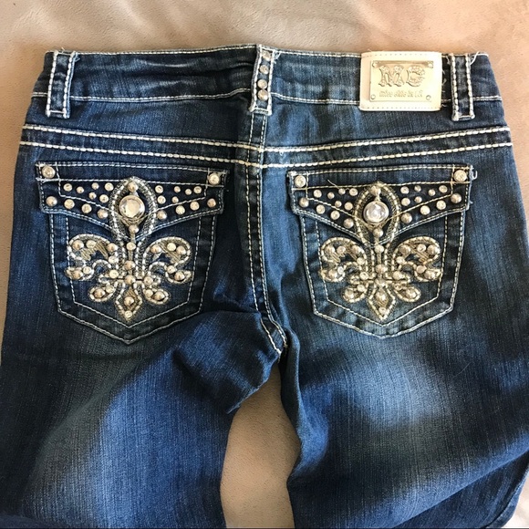 Miss Chic Jeans Denim - MC Miss Chic USA Rhinestone Jeans Bootcut Denim